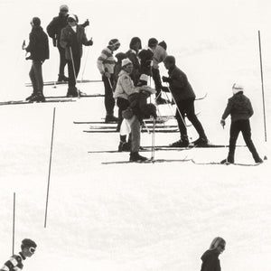 angle view of Ski Lesson I C. 1966 luxury Artwork