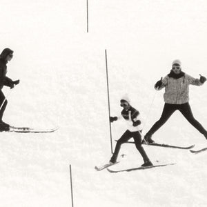 detail view of Ski Lesson I C. 1966 luxury Artwork