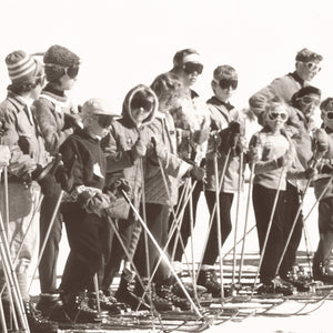 detail view of Ski Lesson II C. 1966 luxury Artwork