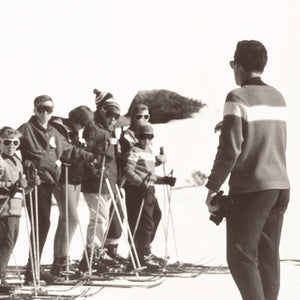 lifestyle view of Ski Lesson II C. 1966 luxury Artwork