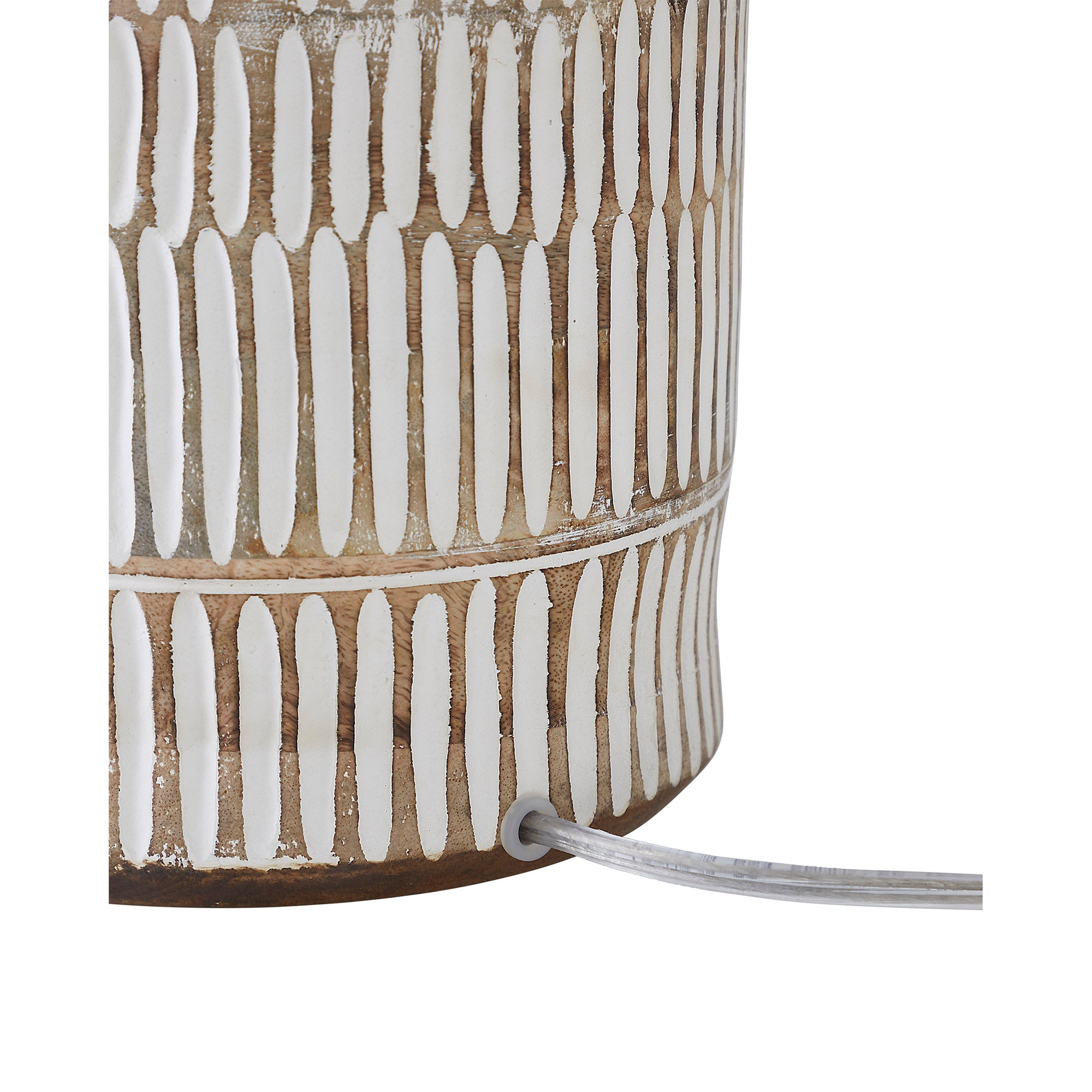 Wickes Table Lamp by Renwil highlighting the base design and power cord.