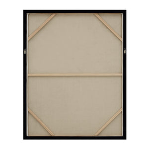 Back view of Falco canvas art displaying the wooden frame and canvas support
