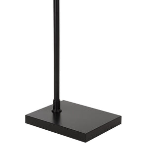 Base of the Crystal floor lamp by Renwil in black metal