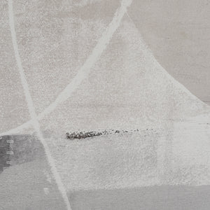 Close-up of Rovereto Wall Decor artwork displaying abstract patterns in muted beige and gray.