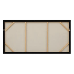 Back view of Panorama canvas art showcasing the wooden frame and canvas structure.