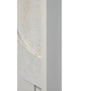Side view of Pathfinder wall art, showcasing the white frame and textured surface of the artwork.
