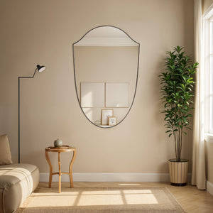 Reims mirror by Renwil displayed in a stylish living room, enhancing the decor.