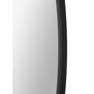 Rayden Wall Mirror side view highlighting the sleek black frame and reflective glass.