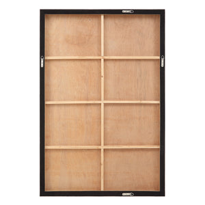 Back view of Picardy canvas art showing wooden frame and support structure.