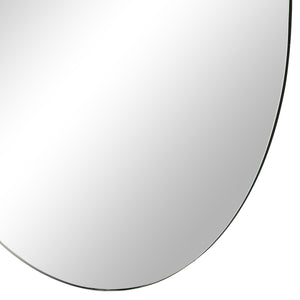 Close-up of Kastelli mirror edge showing smooth finish and rounded corners.