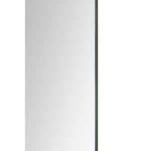 Salta mirror by Renwil, vertical view showcasing a thin black frame around the reflective surface.