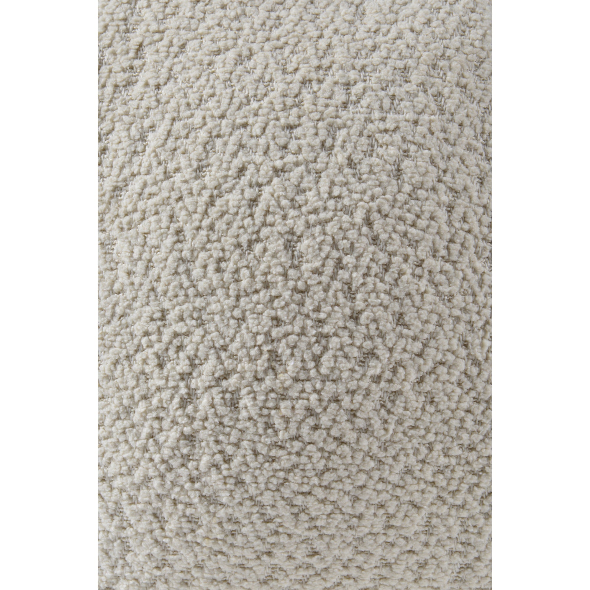 Solan Indoor Pillow in cream color, close-up of textured fabric.