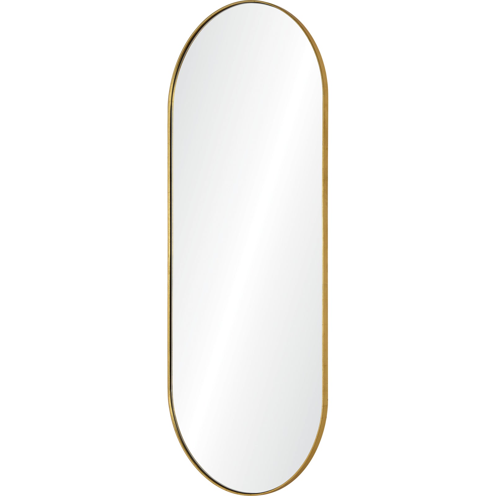 Marius Full Length Mirror with a gold frame and smooth reflective surface