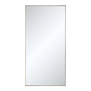 Orrin mirror by Renwil, rectangular shape with a sleek silver frame, front view.