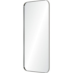 Delphinus Wall Mirror featuring a silver frame and a vertical orientation