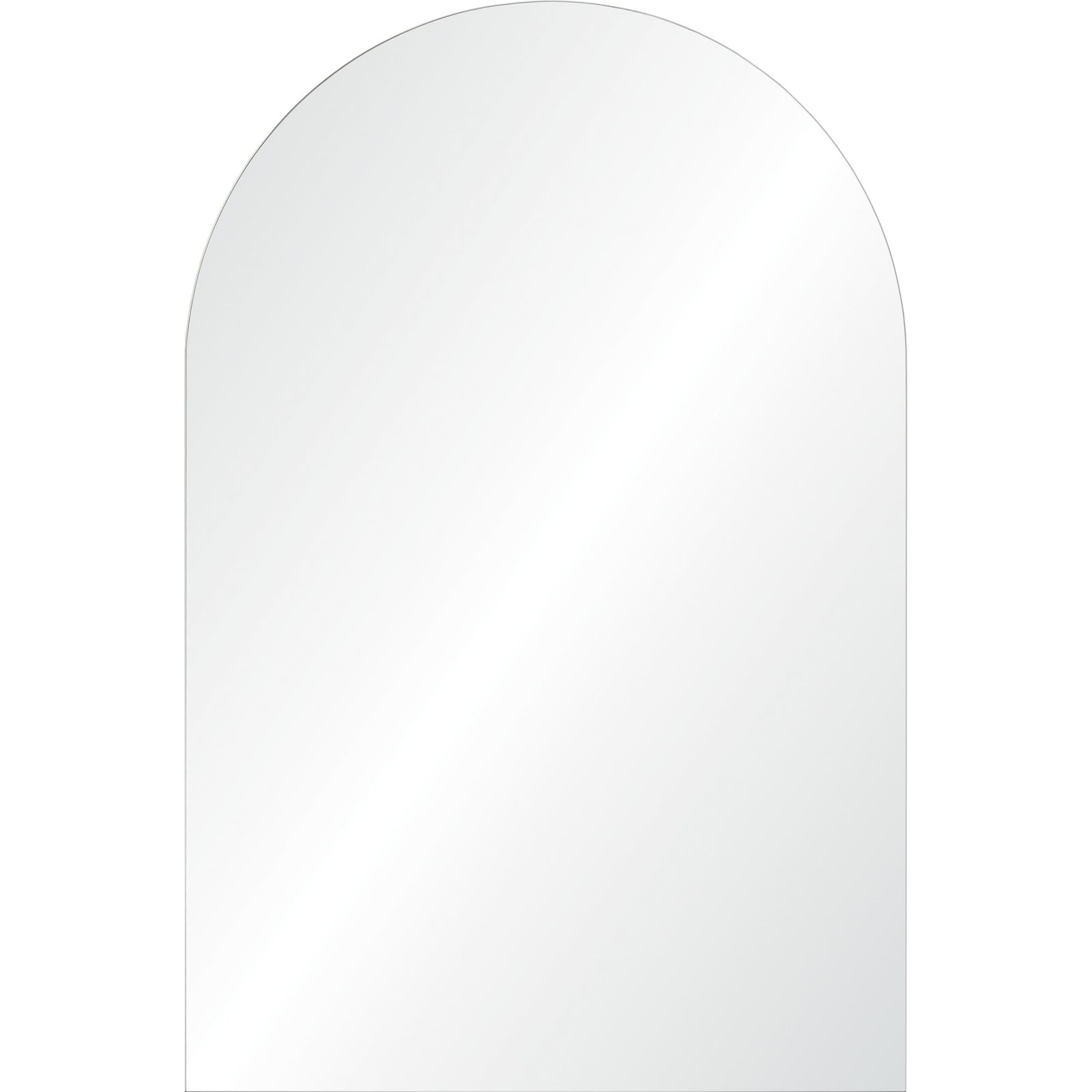 Faiza Wall Mirror with an arched top, featuring a clear reflective surface.