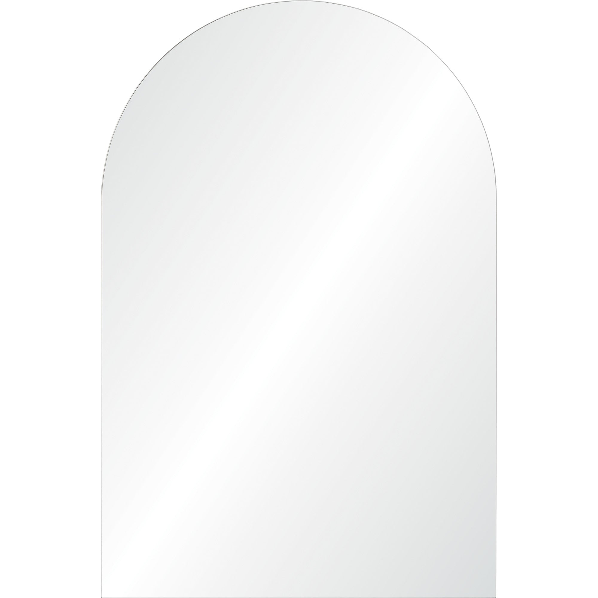 Faiza Wall Mirror with an arched top, featuring a clear reflective surface.