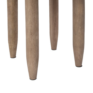 Cicoria side table by Renwil, featuring tapered wooden legs in a light brown finish.