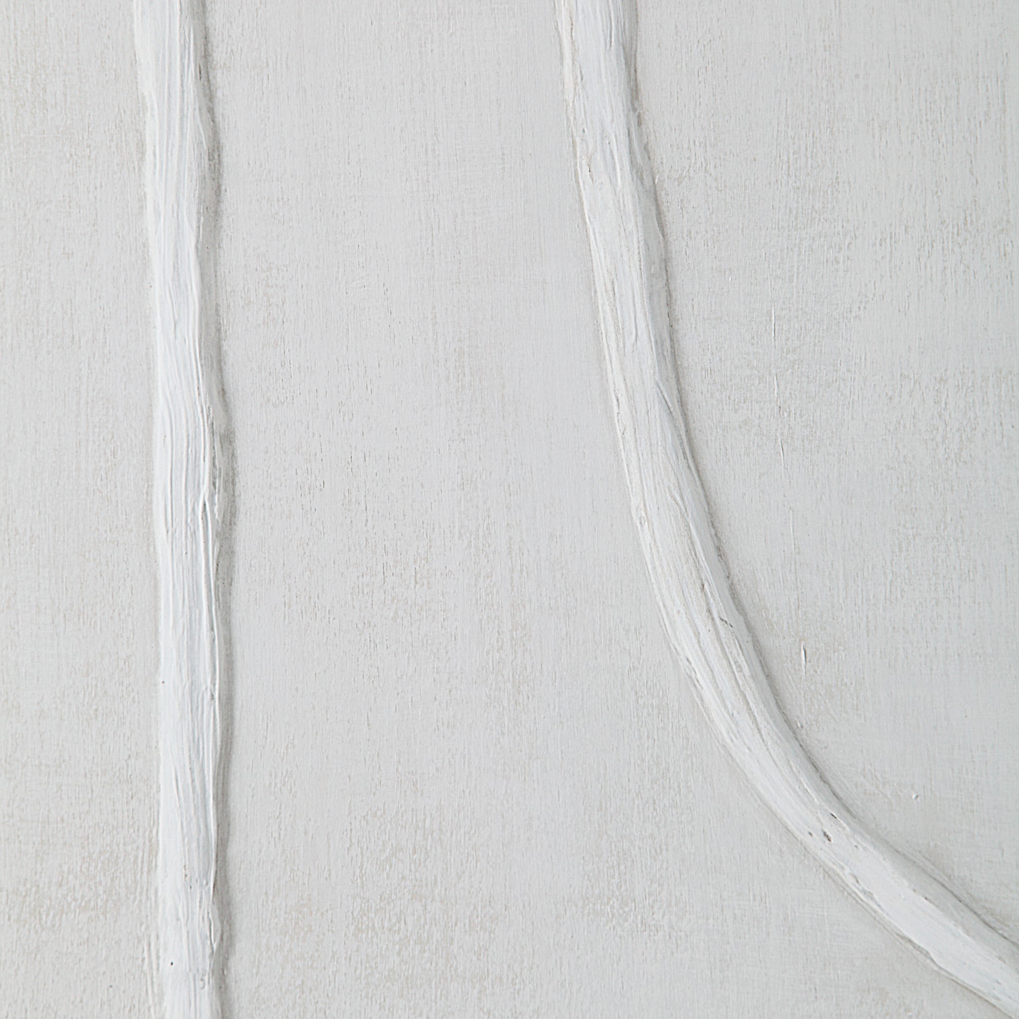 Cellier wall art detail featuring white textured lines on a beige background