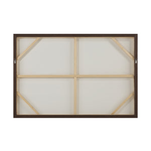 Back view of Pallini canvas art showing the wooden frame and support structure.