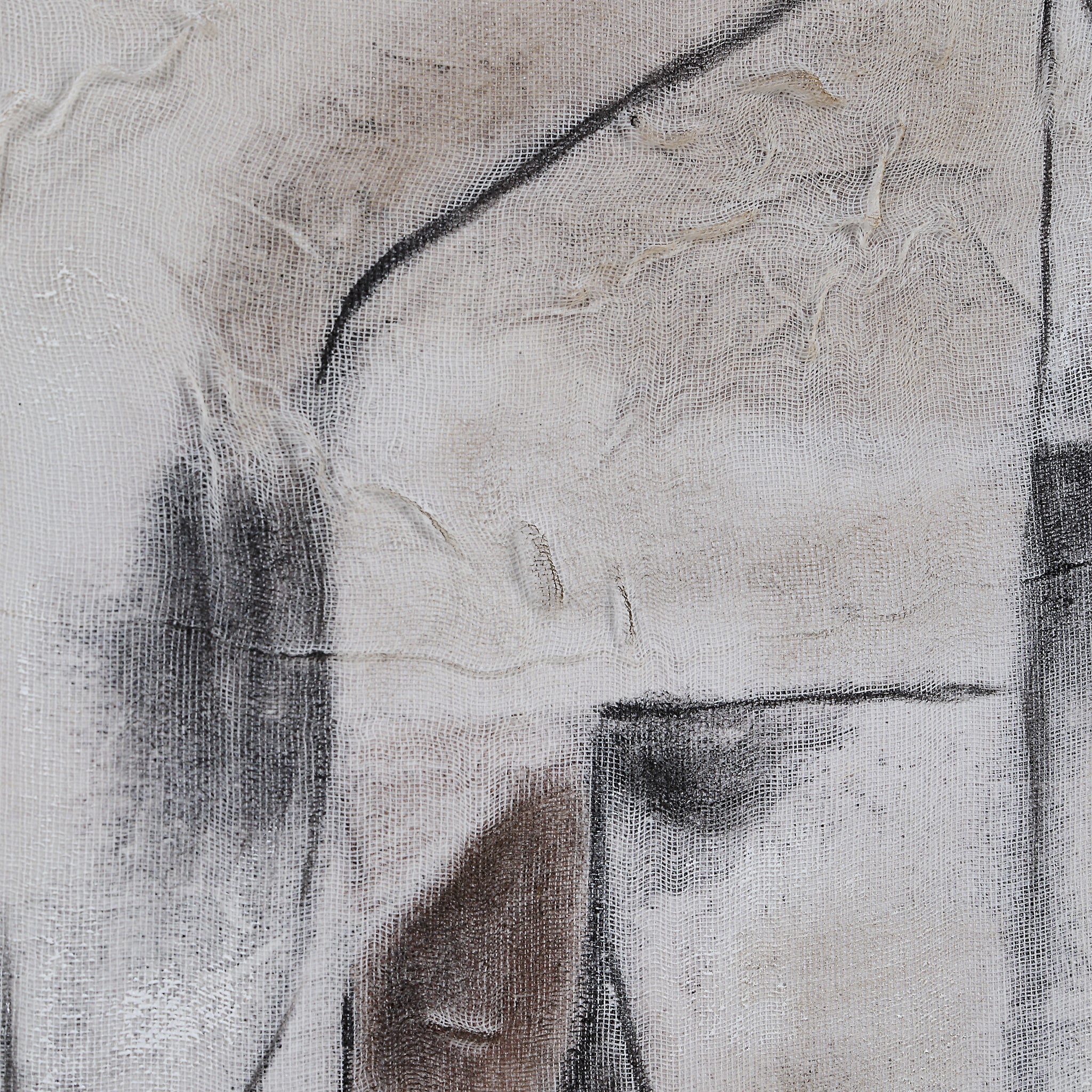 Close-up of Yann canvas art highlighting intricate textures and abstract patterns.
