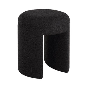 Amrah stool by Renwil in black featuring a round top and open leg design