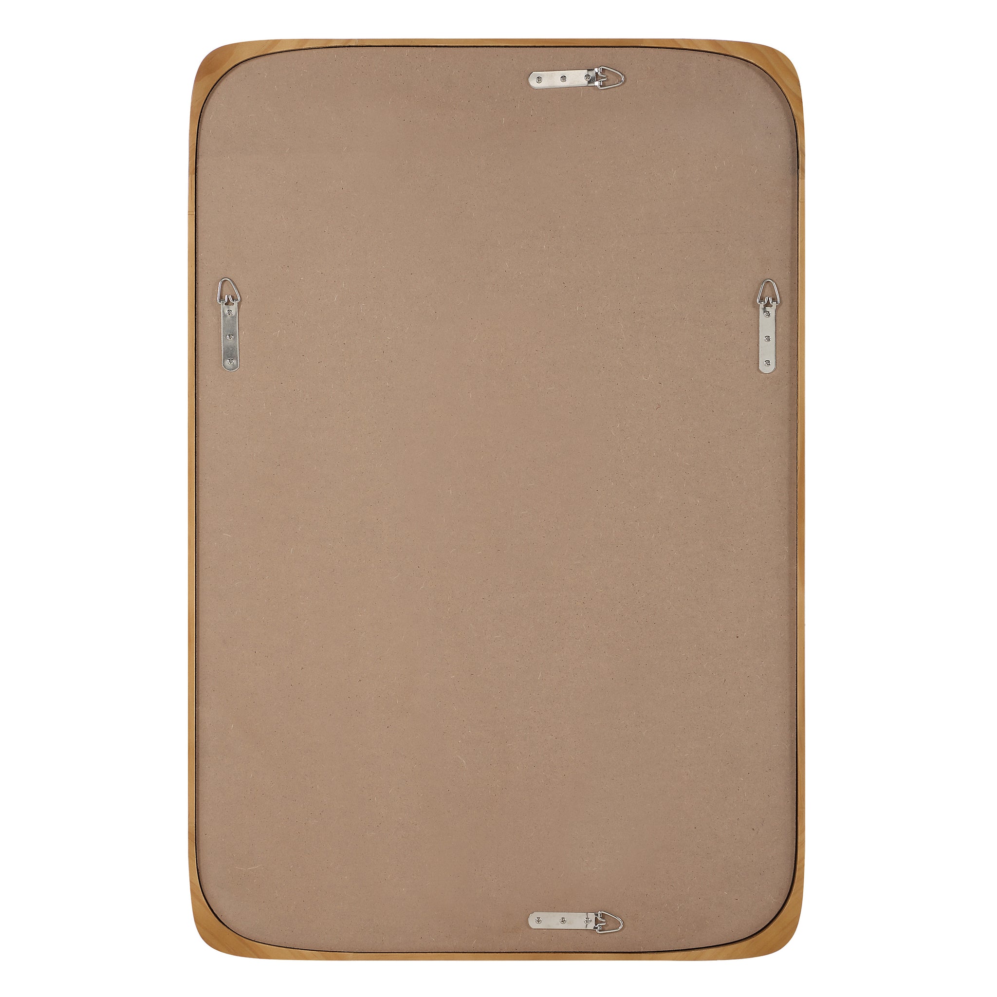Back view of Scisto mirror showing a smooth surface and mounting hardware.
