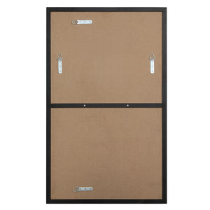 Back view of Loutro mirror by Renwil, featuring mounting hardware and brown backing.