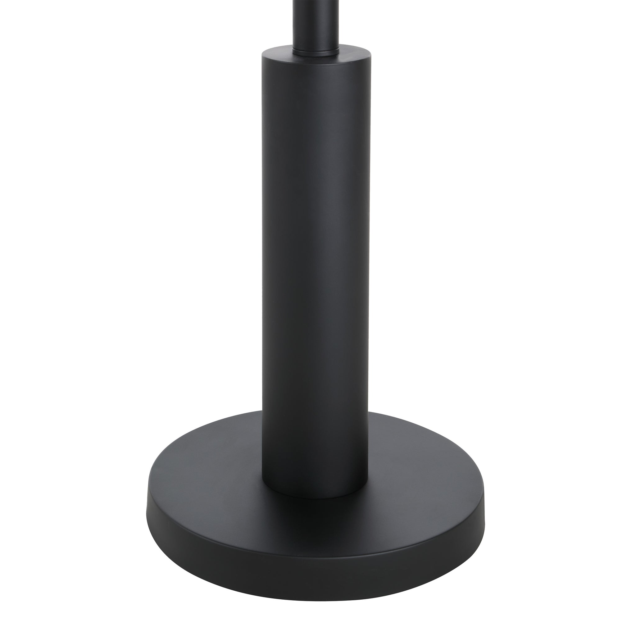 Close-up of the black base of the Pantera Floor Lamp by Renwil.