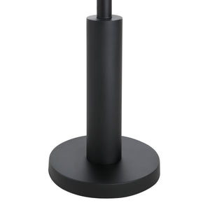 Close-up of the black base of the Pantera Floor Lamp by Renwil.