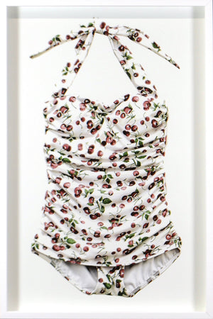 front view of Vintage Cherry Blossom Suit luxury Artwork