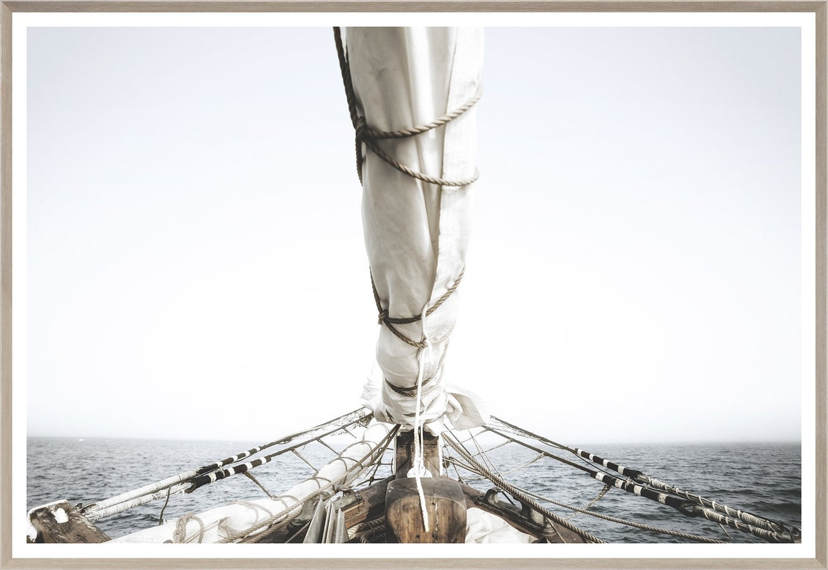 front view of Schooner Opal luxury Artwork