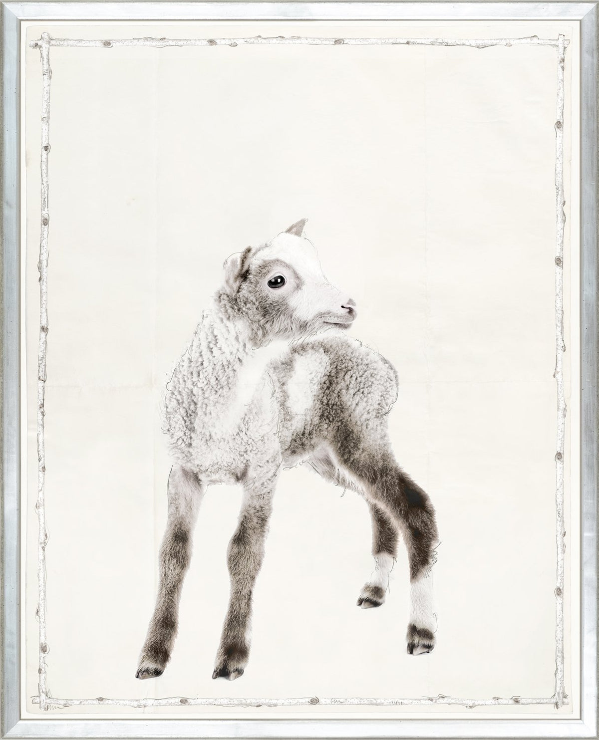 front view of Les Petits IX luxury Artwork