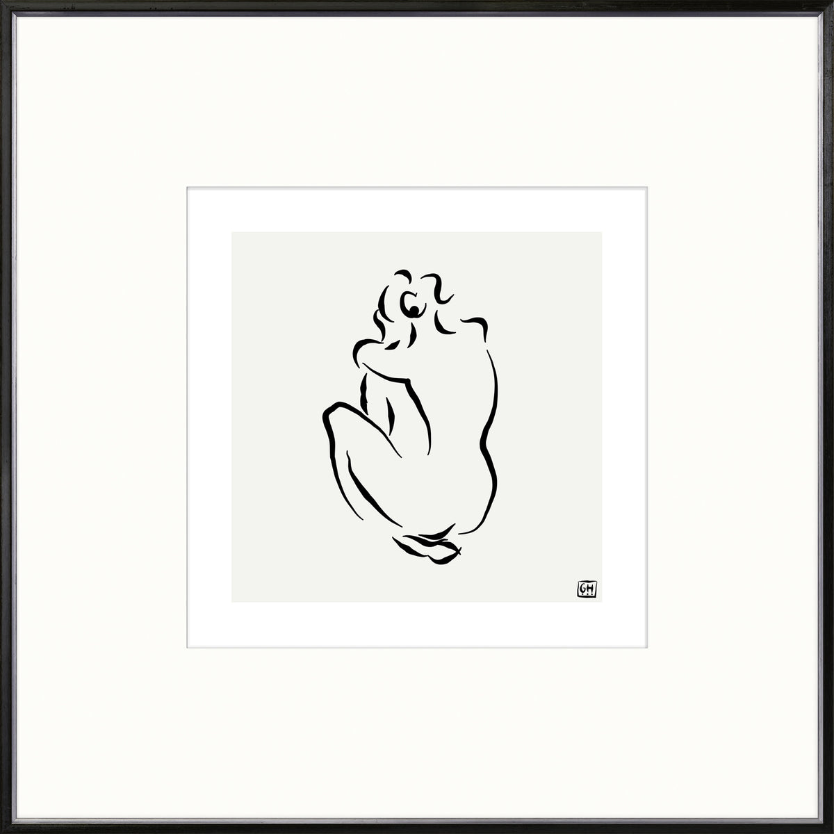 front view of Femme Pose V luxury Artwork