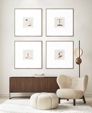 side view of Boucle Abstracts ii luxury Artwork
