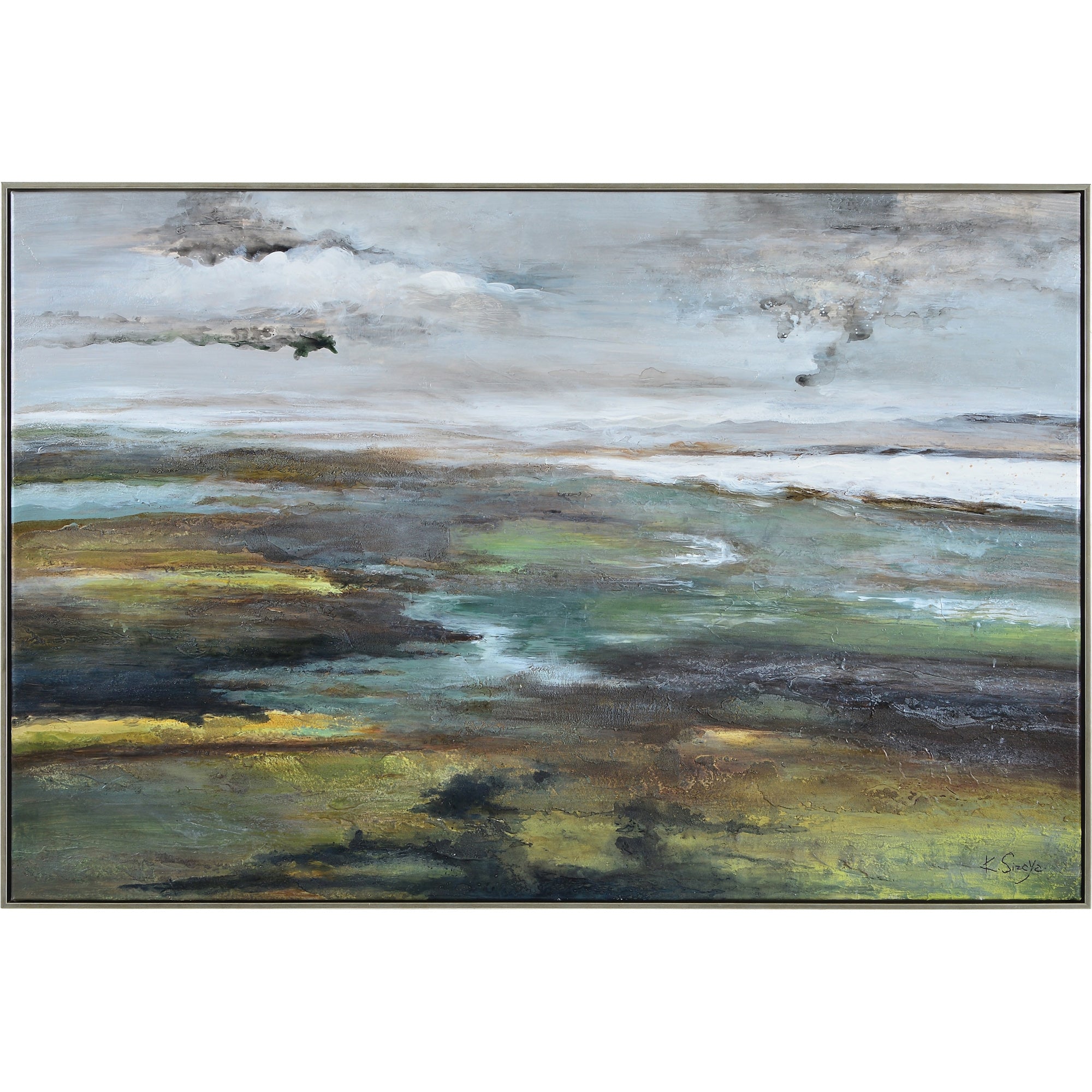 Sprucer — a Renwil canvas wall art piece for living rooms, dining rooms, and bedrooms at Laurie Yapp Home.